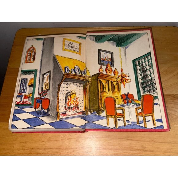 Van Loons Lives Hardcover Book 1942 Simon & Schuster Vintage Red Cloth Cover - Picture 15 of 15